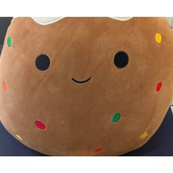 Squishmallows 16" Maldon The fruit cake brown and white Christmas 2024 NWT - Picture 3 of 6